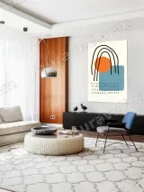Abstract Geometric Canvas Wall Art for Living Room Home Decor – view 5