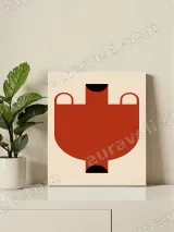Minimalist Geometric Animal Canvas Wall Art for Living Room Home Decor – view 2