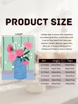 Pink Floral Blue Vase Canvas Wall Art for Living Room Bedroom Home Decor – view 7