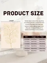 Golden Botanical Leaf Canvas Wall Art for Living Room Decor – view 7