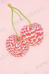 Checkered Cherries Canvas Wall Art for Living Room Bedroom framed modern home decor