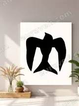 Abstract Bird Silhouette Canvas Wall Art for Living Room Home Decor – view 4