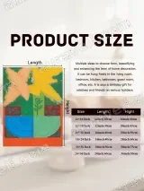 Abstract Geometric Floral Canvas Wall Art for Living Room Home Decor – view 7