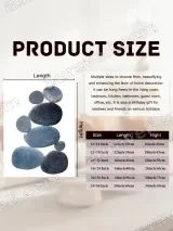 Blue Pebble Stacking Canvas Wall Art for Living Room Bedroom Home Decor – view 7