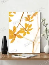 Autumn Yellow Leaves Canvas Wall Art for Living Room Decor