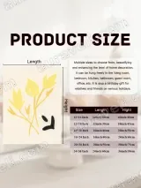Minimalist Yellow Floral Wall Art for Living Room Bedroom Home Decor – view 7