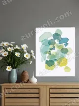 Abstract Watercolor Blobs Canvas Wall Art for Living Room Bedroom Home Decor – view 2