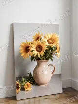 Sunflower Still Life Canvas Wall Art for Living Room Bedroom Home Decor – view 3