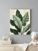Botanical Tropical Leaf Canvas Wall Art for Living Room Bedroom Home Decor – view 4