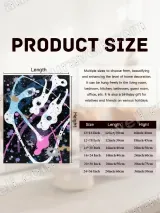 Abstract Colorful Splatter Canvas Wall Art for Living Room Decor – view 7