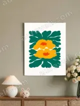 Bold Color Floral Canvas Wall Art for Living Room Bedroom Home Decor – view 4