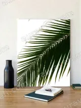 Tropical Palm Leaf Canvas Wall Art for Living Room Home Decor – view 2