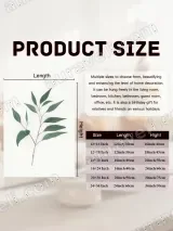 Eucalyptus Leaf Minimalist Canvas Wall Art for Living Room Home Decor – view 6