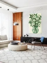 Green Botanical Floral Vase Canvas Wall Art for Living & Bedroom Decor – view 5