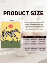 Zebra Minimalist Canvas Wall Art for Living Room Bedroom Decor – view 7