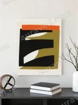 Abstract Geometric Color - Block Wall Art for Living Room Home Decor – view 3