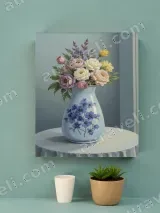 Floral Vase Bouquet Canvas Wall Art for Bedroom Living Room Home Decor – view 2
