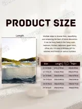 Surreal Wave, Golden Land & Green Hill Canvas Wall Art for Home Decor – view 7