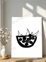 Minimalist Fruit Bowl Canvas Wall Art for Living Room Bedroom Home Decor – view 4