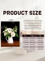 White Floral Bouquet Canvas Wall Art for Living Room Home Decor – view 7