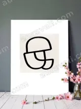 Abstract Minimalist Line Art Wall Art for Living Room Bedroom Home Decor