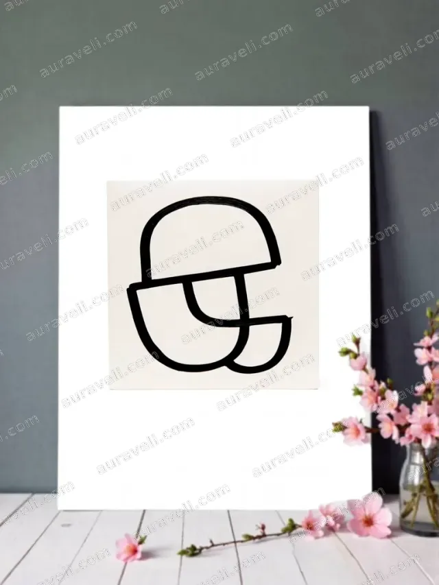 Abstract Minimalist Line Art Wall Art for Living Room Bedroom Home Decor — art print