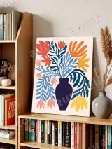 Abstract Floral Vase Canvas Wall Art for Living Room Home Decor – view 4