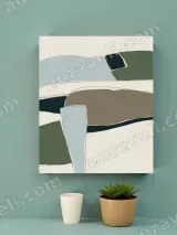 Abstract Geometric Canvas Wall Art for Living Room Bedroom Home Decor – view 2