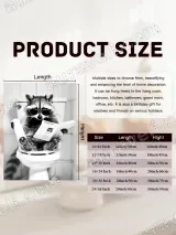 Raccoon Reading Newspaper on Toilet Canvas Wall Art for Bathroom Decor – view 7