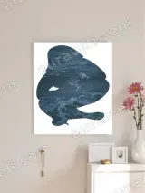 Bird Silhouette Ocean Waves Canvas Wall Art for Living Room Home Decor – view 3
