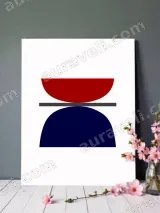 Abstract Geometric Canvas Wall Art for Living Room Home Decor – view 2