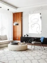 Minimalist Abstract Circular Line Art Canvas Wall Art for Home Decor – view 5