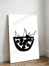 Minimalist Fruit Bowl Canvas Wall Art for Living Room Bedroom Home Decor – view 3