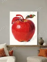 Red Apple Canvas Wall Art for Living Room Bedroom Home Decor – view 2