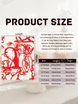 Red Abstract Floral & Vase Canvas Wall Art for Living Room Decor – view 7