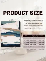 Abstract Textured Waves Canvas Wall Art for Living Room & Bedroom Decor – view 7