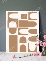 Abstract Geometric Canvas Wall Art for Living Room Bedroom Home Decor – view 2