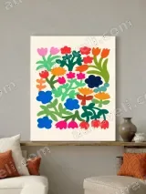 Colorful Floral Canvas Wall Art for Living Bedroom Home Decor – view 2