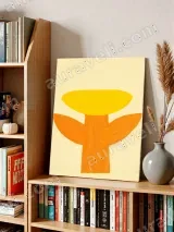 Abstract Citrus - toned Botanical Canvas Wall Art for Living Room Decor – view 5