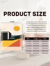 Geometric Abstract Landscape Canvas Wall Art for Living Room Decor – view 7
