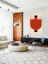 Minimalist Geometric Animal Canvas Wall Art for Living Room Home Decor – view 5