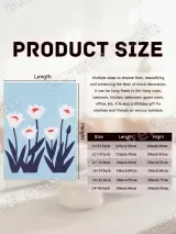 Minimalist White Floral Wall Art for Living Room and Bedroom Home Decor – view 6