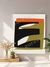 Abstract Geometric Color - Block Wall Art for Living Room Home Decor – view 4