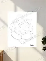 Abstract Geometric Line Art Canvas Wall Art for Living Room Home Decor – view 2