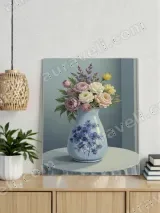 Floral Vase Bouquet Canvas Wall Art for Bedroom Living Room Home Decor – view 3
