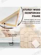 Abstract Whimsical Animal Canvas Wall Art for Living Room Home Decor – view 6