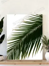 Tropical Palm Leaf Canvas Wall Art for Living Room Home Decor