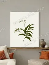 Minimalist Botanical Floral Canvas Wall Art for Living Room Decor – view 3