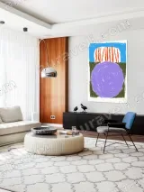 Abstract Swirl Circle Canvas Wall Art for Living Room Home Decor – view 4