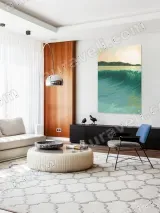 Sunset Ocean Wave Coastal Canvas Wall Art for Living Room Home Decor – view 5